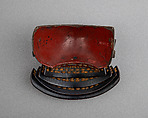 Shallow Face Mask with Gorget (Tsubame-Gata), Iron, Japanese