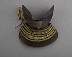 Half Mask (Ho-Ate) with Gorget, Iron, Japanese