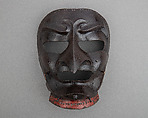 Face Mask of Mountain God (Tengu-bu), Iron, Japanese