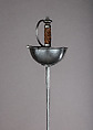 Cup-Hilted Rapier, Steel, copper wire, velvet, Spanish, Toledo