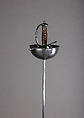 Cup-Hilted Rapier, Steel, copper wire, hilt, Spanish; blade, German, Solingen