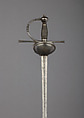 Rapier, Blade inscribed by Arnolt Windhvfel (German, Solingen, active late 17th–early 18th century), Steel, silver, wood, Spanish; blade, German, Solingen