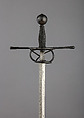 Rapier, Steel, wood, shagreen, probably German