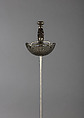 Cup-Hilted Rapier, Blade inscribed by Peter Tesche (German, Solingen, active mid-17th century), Steel, wood, iron, leather, German, Solingen; hilt, possibly Spanish