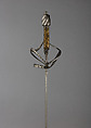 Rapier, Steel, brass, French