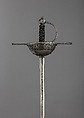 Cup-Hilted Rapier, Steel, Spanish