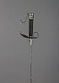 Small Sword, Steel, wood, leather, possibly Italian or Spanish; blade, possibly German, Solingen