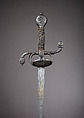 Rapier, Steel, iron wire, wood, hilt, Dutch or Flemish; blade, German