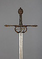 Rapier, Steel, gold, iron, wood, Italian
