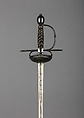 Rapier, Steel, blade, Spanish, Toledo; hilt, European, possibly Spanish