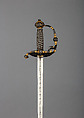Smallsword, Iron, gold, possibly French
