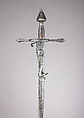 Combination Sword and Wheellock Pistol, Steel, wood, shark skin, German, Saxony