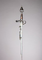 Combination Sword and Wheellock Pistol, Steel, wood, shark skin, German, Saxony