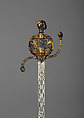 Sword, Steel, gold, silver, hilt, Italian; blade, French