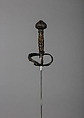 Sword, Steel, wood, copper wire, North Italian or French