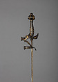 Rapier, Steel, gold, silver, hilt, French; blade, European
