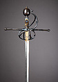 Rapier, Steel, wood, iron, possibly Italian