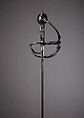 Rapier, Steel, wood, iron, possibly Italian