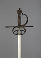 Rapier, Steel, silver, iron wire, gold, Italian