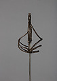 Rapier, Steel, silver, iron wire, gold, Italian