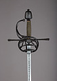 Rapier, Blade by Clemens Hartkopf (German, Solingen, active ca. 1625), Steel, silver, wood, copper alloy, hilt, Italian; blade, German, Solingen