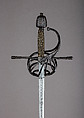 Rapier, Blade by Clemens Hartkopf (German, Solingen, active ca. 1625), Steel, silver, wood, copper alloy, hilt, Italian; blade, German, Solingen