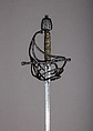 Rapier, Blade by Clemens Hartkopf (German, Solingen, active ca. 1625), Steel, silver, wood, copper alloy, hilt, Italian; blade, German, Solingen