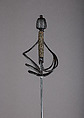 Rapier, Blade by Clemens Hartkopf (German, Solingen, active ca. 1625), Steel, silver, wood, copper alloy, hilt, Italian; blade, German, Solingen