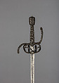 Rapier, Steel, silver, iron wire, German