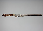 Pair of Wheellock Pistols Made for the Bodyguard of the Prince-Elector of Saxony, Simon Helbig (German, Dresden, recorded 1609–1642), Steel, gold, brass, staghorn, wood (beech), German, Dresden