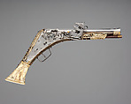 Pair of Wheellock Pistols, Steel, wood, ivory, German, Nuremberg