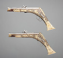 Pair of Wheellock Pistols, Steel, wood, ivory, German, Nuremberg