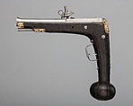 Wheellock Pistol, Wood (ebony), steel, ivory, German, Liegnitz
