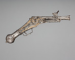 Two Wheellock Pistols, Iron, gold, German, Nuremberg