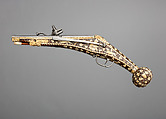 Wheellock Pistol, Steel, wood, ivory, bone, German
