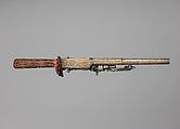 Wheellock Hunting Pistol with 
Sword Grip, Steel, gold, South German