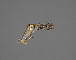 Model of Wheellock Pistol, Iron, gold, German