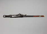 Wheellock Pistol, Wood (stained beechwood), steel, brass, Swiss