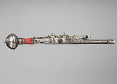 Wheellock Double Barrel, Double Lock Pistol, Iron, brass, velvet, German, Augsburg