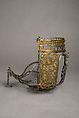 Horse Muzzle, Iron alloy, copper alloy, tin, German, possibly Saxony