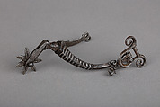 Rowel Spur (Right), Iron alloy, gold, German or Netherlandish