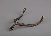 Rowel Spur (Left) in 13th-century Style, Iron alloy, gold, European