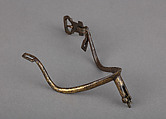 Rowel Spur (Right), Copper alloy, gold, possibly French
