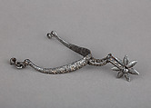 Rowel Spur, Iron alloy, silver, British or German