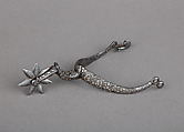 Rowel Spur, Iron alloy, silver, British or German
