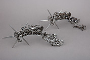Pair of Rowel Spurs, Iron alloy, Mexican