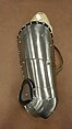 Armor, Steel, leather, German, Landshut; greaves and sabatons, German, Augsburg (?)