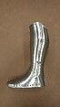 Armor, Steel, leather, German, Landshut; greaves and sabatons, German, Augsburg (?)