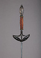 Rapier, Steel, velvet, copper, silver, Spanish