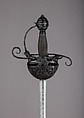 Cup-Hilted Rapier, Steel, possibly Spainish